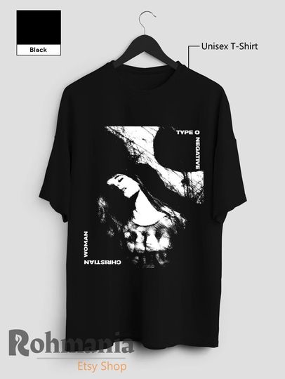 Type O Negative T Shirt, Type O Negative Christian Woman Shirt, Metal Band Music Merch, Retro 90s Casual T-Shirt