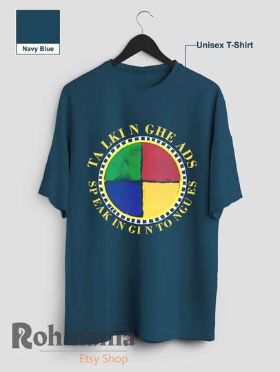 Talking Heads T Shirt, Talking Heads Speaking in Tongues, Punk Rock New Wave Music Merch Retro 90s Shirt, Casual Unisex T-Shirt