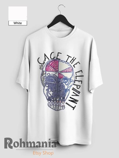 Cage The Elephant T Shirt, Rock Band Music Merch Shirt, Casual T-Shirt