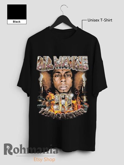 Lil Wayne T Shirt, Lil Wayne Tha Carter Shirt, Rap Hip Hop Music Merch Retro 90s Shirt, Casual Unisex T-Shirt