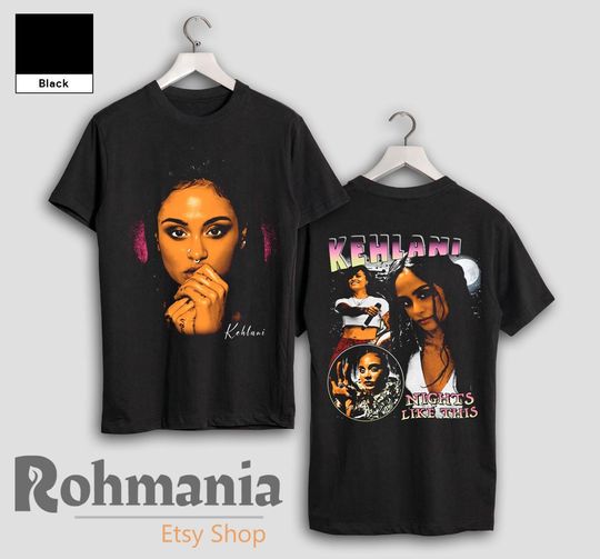 Kehlani T Shirt, Kehlani Nights Like This, R&B Rap Hip Hop Music Merch Shirt, 90s Retro Casual T-Shirt