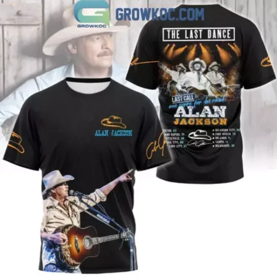 Alan Jackson The Last Dance One More For The Road 3D T-Shirt