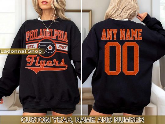 Philadelphia Flyers Sweatshirt Crewneck, Vintage Flyers shirt, Philadelphia Hockey Fan shirt,  Hockey Tee,  Flyers Sweatshirt
