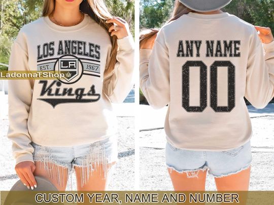 Los Angeles Kings Sweatshirt Crewneck, Vintage Kings shirt, Los Angeles Hockey Fan shirt,  Hockey Tee,  Kings Sweatshirt