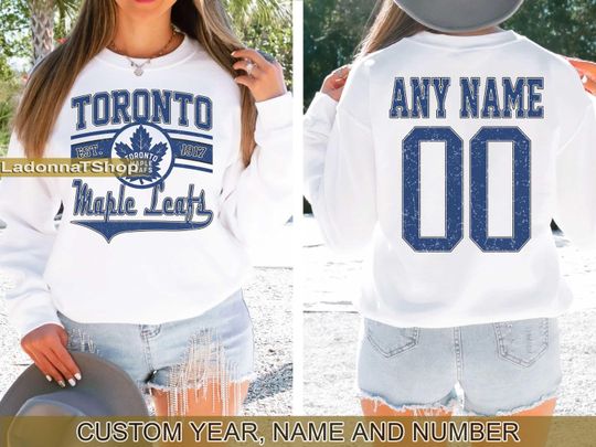 Toronto Maple Leafs Sweatshirt Crewneck, Vintage Maple Leafs shirt, Toronto Hockey Fan shirt,  Hockey Tee,  Maple Leafs Sweatshirt