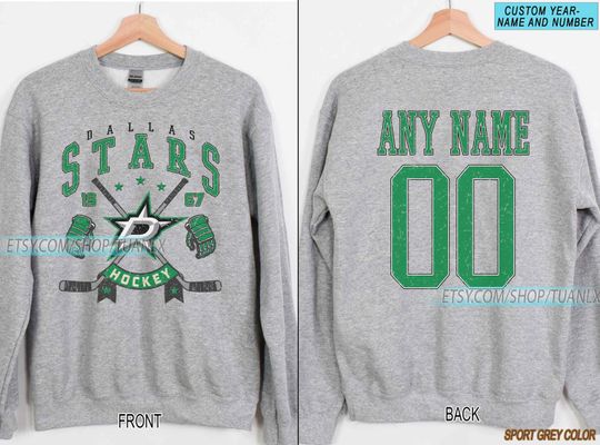 Dallas Stars Sweatshirt | Jamie Benn shirt | Dallas Hockey Fan shirt | Stars Hockey Sweatshirt | Jason Robertson shirt