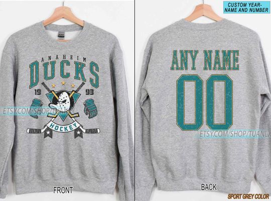 Vintage Anaheim Ducks Sweatshirt | Trevor Zegras shirt | Ducks Hockey Fan shirt | Anaheim Hockey Sweatshirt | Leo Carlsson shirt