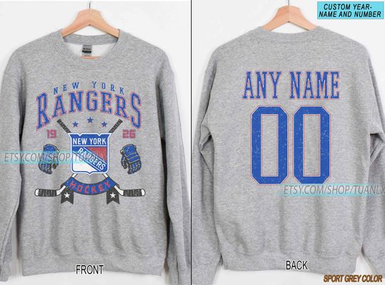 New York Rangers Sweatshirt | Artemi Panarin shirt | New York Hockey Fan shirt | Rangers Hockey Sweatshirt | Mika Zibanejad shirt
