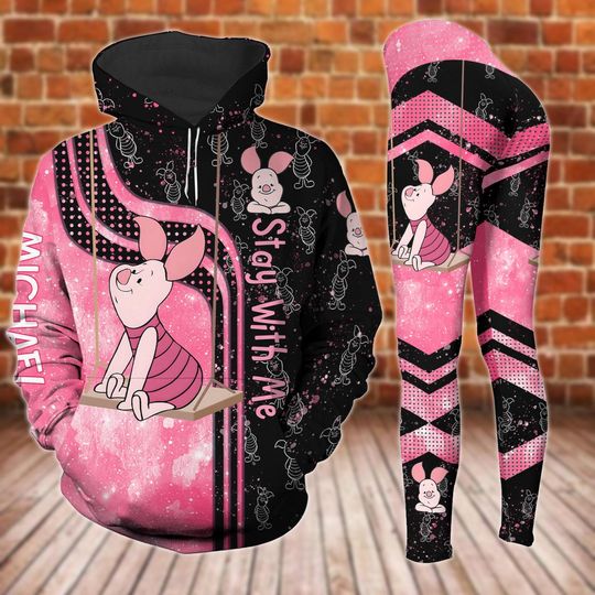 Personalized Piglet Hoodie Legging, Winnie The Pooh Shirt, Magic Kingdom Shirt, Disney Trip Tee, Costume Workout Legging, Birthday Gift