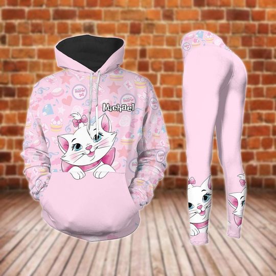 Custom Marie Hoodie Legging, Cute Marie Shirt, Disney Trip Shirt, Magic Kingdom Hoodie, Disneyland Cat Tee, Women Leggings, Funny Gift