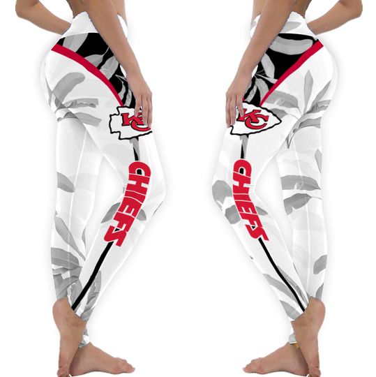 Kansas Chiefs Yoga Pants, Kansas Chiefs Leggings, Game Day Football Leggings