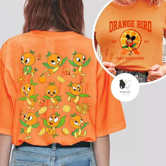 Disney Orange Bird Epcot  International Flower & Garden Festival 2025 shirt, Epcot world tour Orange Bird Tee, Orange Bird Sunshine Shirt