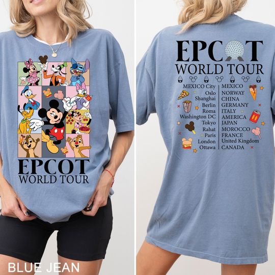 Disney Epcot World Tour Shirt, Disney Family Trip Shirt, Disney Epcot Vacation Shirt, Disney Trip Shirt