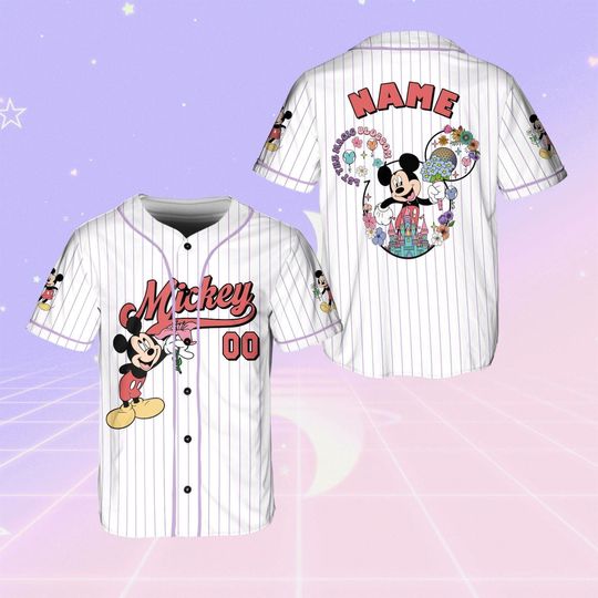 Mickey And Friends Mickey Disney Epcot Flower and Garden Festival Jersey, Vintage Epcot Mickey Shirt, Floral Mickey And Friends Shirt