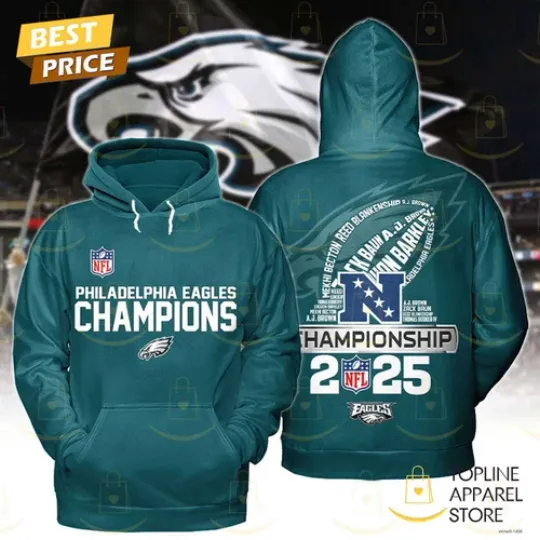 2025 Super Bowl Philadelphia Eagles Hoodie Champions D
