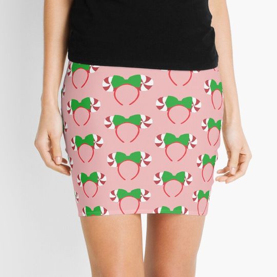 christmas peppermint ears Mini Skirt