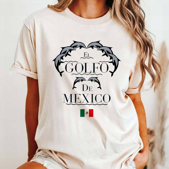 Golfo De Mexico Shirt, Gulf Coast Shirt, El Golfo De Mxico Dolphin Shirt, Mexico Gift for Mexico Lover Gulf of Mexico Gift