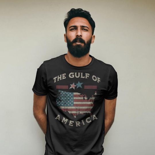 Gulf of America 2025 Trump funny shirt MAGA not my president Donald Trump Biden