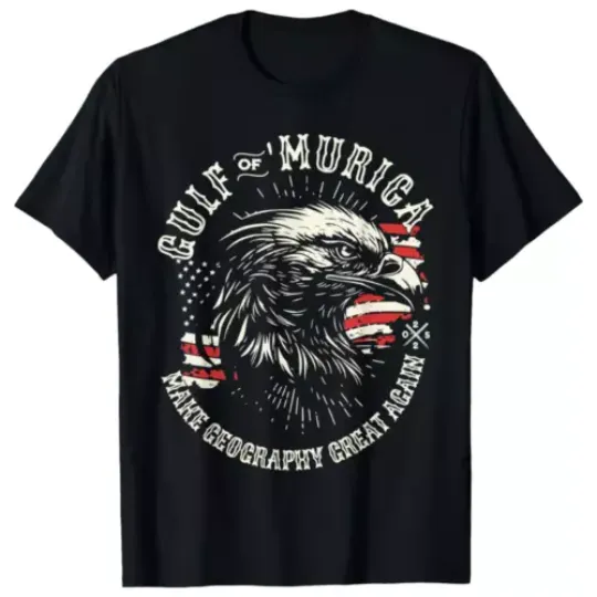 Gulf of USA America Funny Gulf of 'America Patriotic Flag T-Shirt
