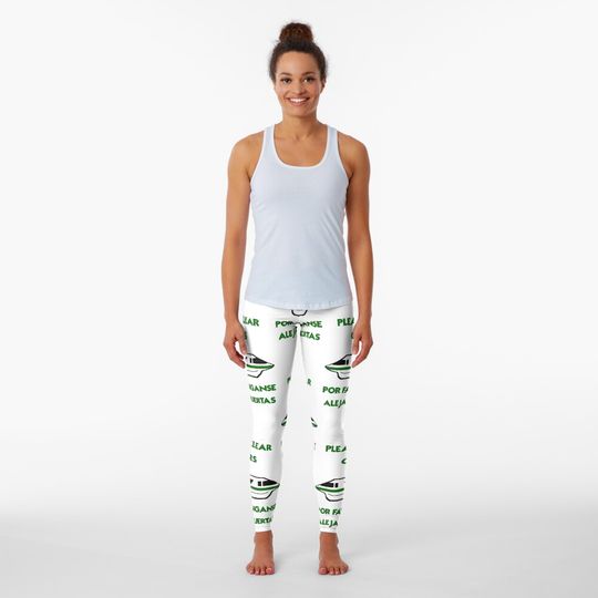 Green Monorail Leggings