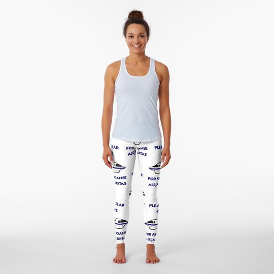 Blue Monorail Leggings