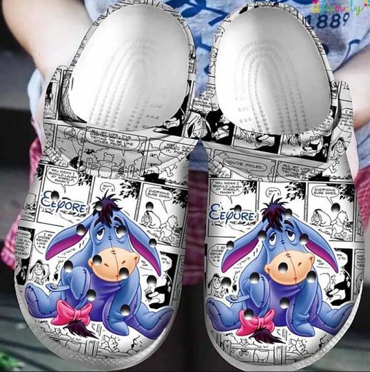 Eeyore Winnie The Pooh Clogs Shoes, Disneyland, Eeyore Slipper