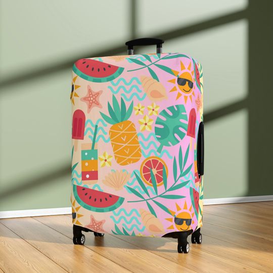 Discover Luggage Cover - Suitcase and Baggage Protection - Top Travel Accessories and Gifts - Washable - Kids + Adult Luggage's - Summer Time Party