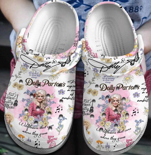 Dolly Parton Clogs Shoes, Dolly Parton Custom Slipper, Custom Clogs, Custom Clogs Shoes, Personalized Shoes