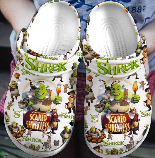 Shrek Clogs Shoes, Shrek Custom Slipper, Custom Clogs, Custom Clogs Shoes, Personalized Shoes