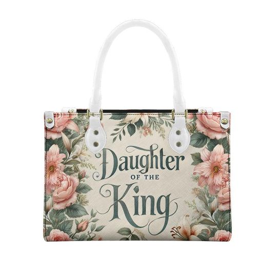 Daughter Of The King Women's leather handbag | Women's Day Gift | Gift For Mom
