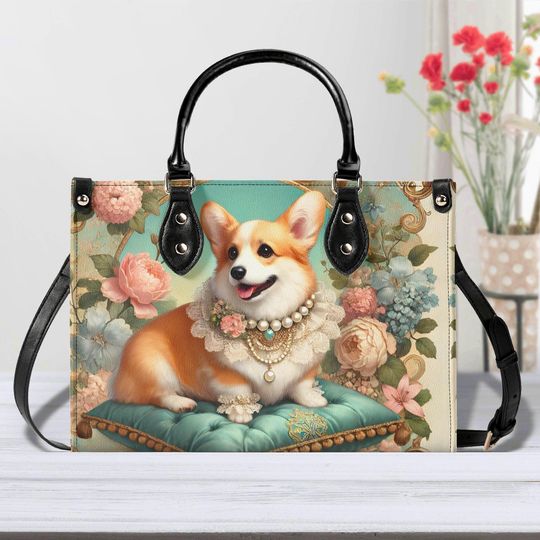 Corgi Women's leather handbag | Women's Day Gift | Gift For Mom