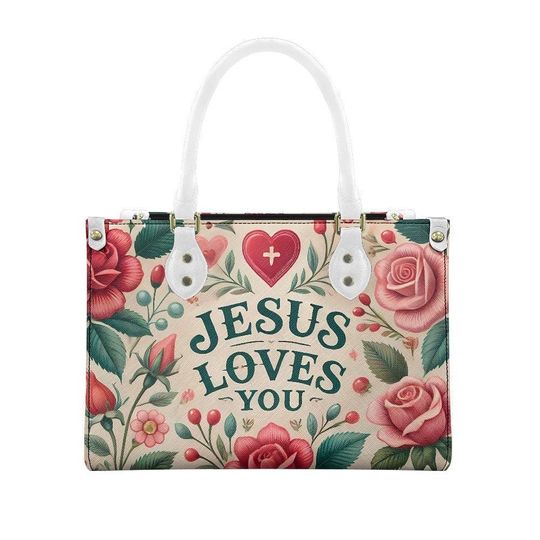 Jesus Lovers Women's leather handbag | Women's Day Gift | Gift For Mom