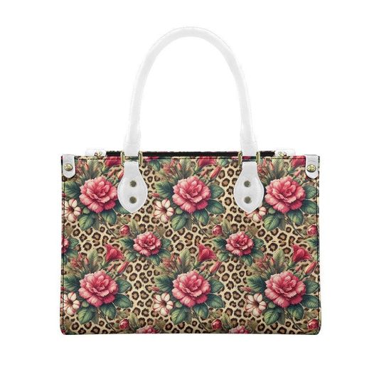 Flower Women's leather handbag | Women's Day Gift | Gift For Mom