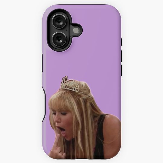 funny Hannah Montana sticker iPhone Case