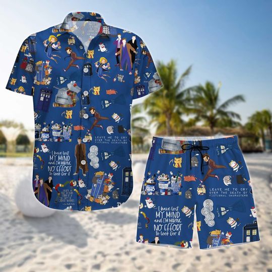 Doctor Who Button Shirt, Dr Who Series Hawaiian Shirt, Police Box Beach Short, Tardis Shirt For Men, Gift For Him, Vacation Shirt