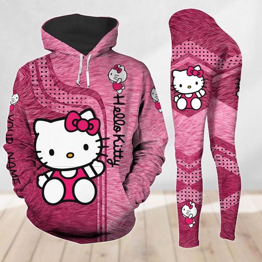 Personalized Hello Kitty Hoodie And Legging, Kitty Cat Shirt, My Melody Tee, Kawaii Lovers Shirt, Funny Womens Legging, Gift For Her
