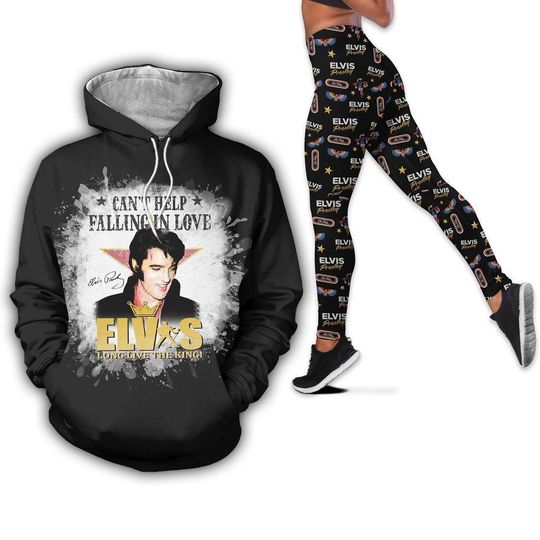 Elvis Presley 3D Hoodie, Retro Elvis Presley Trendy Hoodie, Elvis Presley Leggings, King Of Rock N Roll Hoodies, Gift For Elvis Fan
