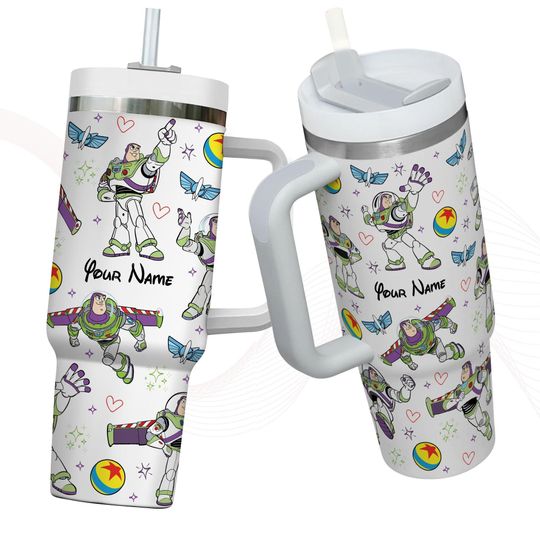 Custom Buzz Lightyear Tumbler, Toy Story Stainless Tumbler, Disneyland Trip Cup, Magic Kingdom Steel Tumbler, Woody And Buzz Lightyear