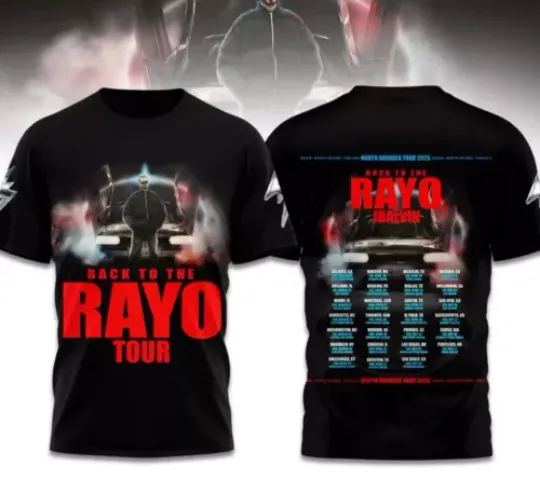 J Balvin Back To The Rayo Tour 2025 3D T-Shirt