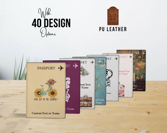 Personalized Passport Holder, Custom Passport Cover , Leather Passport Holder, Family Passport Holder, Travel Accessories
