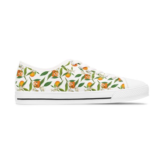 Disney Sneakers, Florida Orange Bird Sneakers, Retro 70s Vintage, Women's Low Top Sneakers