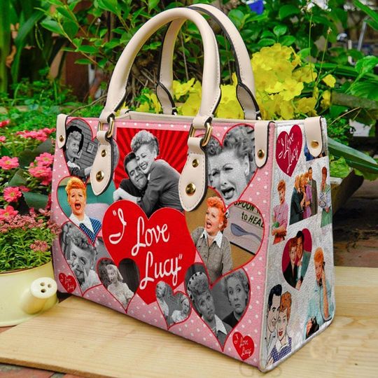 I Love Lucy Handbag, I Love Lucy TV Series Leather Handbag For Her, Women Bag, Travel Bag Gift