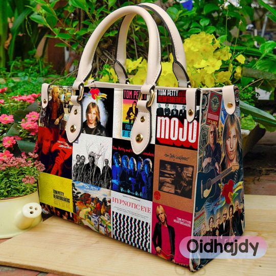 Tom Petty Leather Handbag, Tom Petty Woman Vintage Handbag, Shoulder Bag, Crossbody Bag, Top Handle Bag
