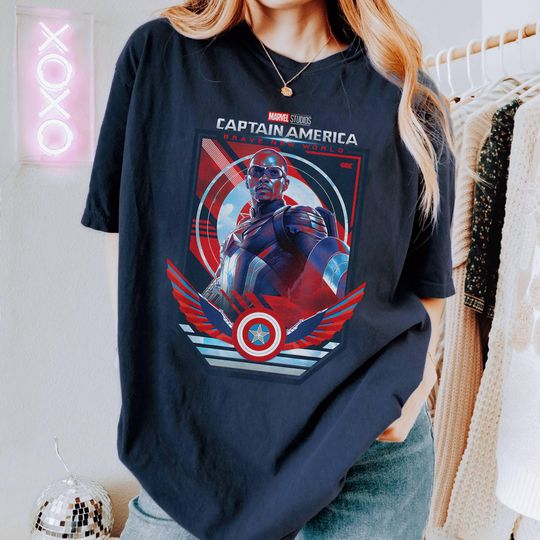 Captain America Brave New World New Captain Shirt, Captain America 4 MCU Shirt, MCU shirt, Superhero Avengers Shirt
