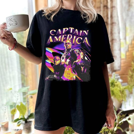 Captain America Brave New World 2025 Shirt, Retro 90s Sam Wilson Shirt, Captain America 4 Shirt, Superhero Avengers Shirt