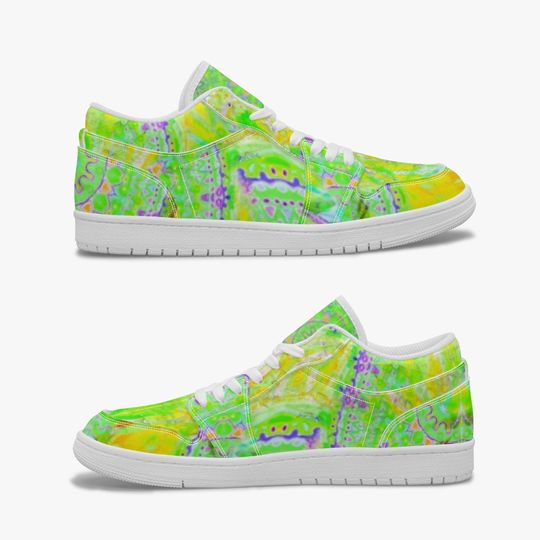 limon  shoes, sneakers, unisex  shoes, art design , street art shoes, model 365. Low-Top AJ1  Sneakers