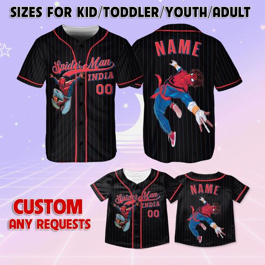 Spiderman Spiderverse Spider Man India Jersey, Marvel Spider Man India Kids Jersey, Spiderman Across the Spider-Verse Shirt