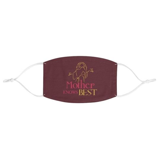 Tangled Face Mask, Mother Knows Best, Mother Gothel Mask, Washable Cloth Face Mask, Unisex Face Mask Made in the USA, Matching Face Mask