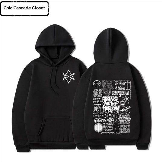Bring Me The Horizon Hoodie - Vintage Rock Hoodie - Oversized Hoodie - Rock Music Hoodie
