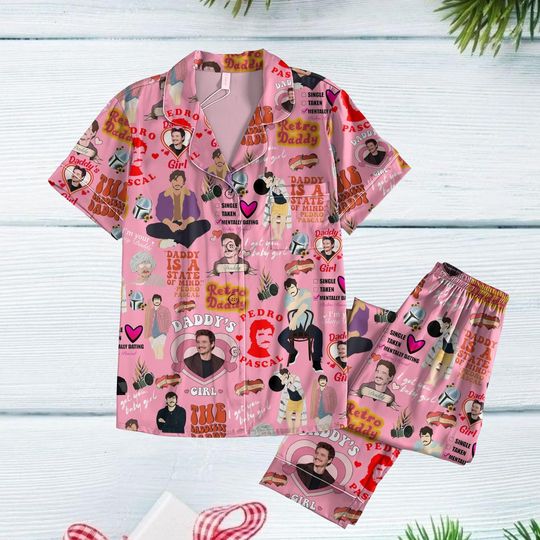 Pedro Pascal Pajamas Set, Narco Pedro Pascal Shirt, Pedro Pablo Escobar Women Pajamas, Pascal Daddy Family Pajamas, Valentine Gift